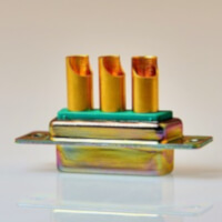 A gold-plated connector